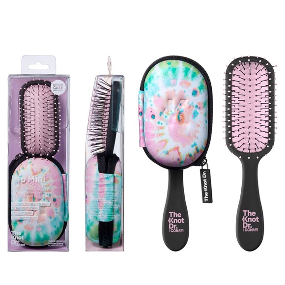 The Knot Dr. Pro Mini Brush +Case (pink) - Picture 1 of 2